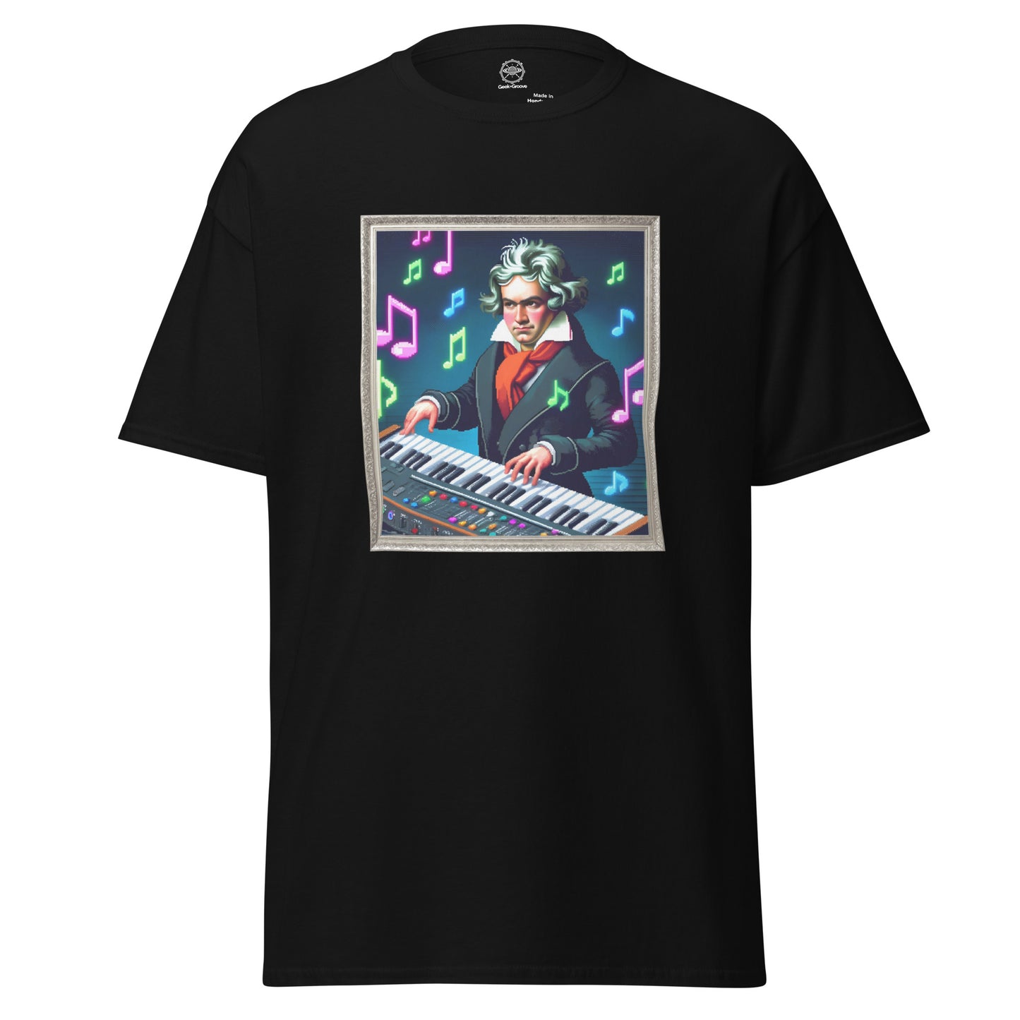 8-Bit Beethoven Tee – Retro Gaming Musician Tee for Gamers and Musicians - GEEKandGROOVE