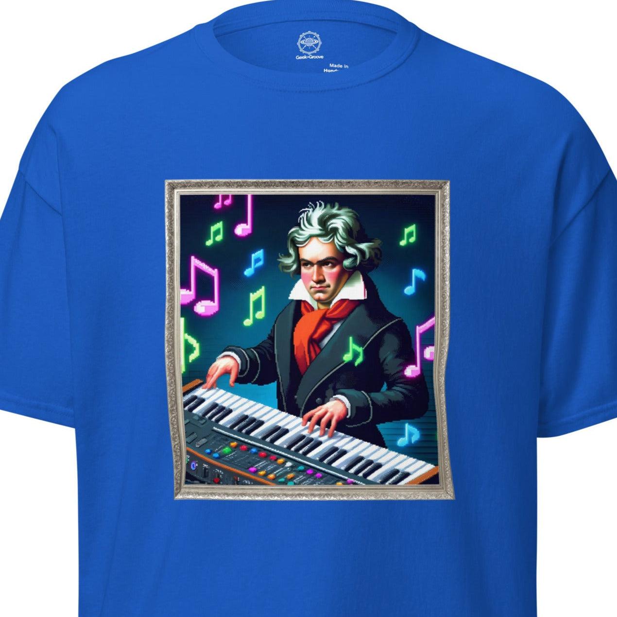 8-Bit Beethoven Tee – Retro Gaming Musician Tee for Gamers and Musicians - GEEKandGROOVE